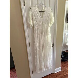 Pinkblush Lace Maxi Dress Maternity